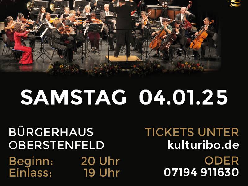 Plakat mit Werbung für das Neujahrskonzert der Ungarischen Kammerphilharmonie